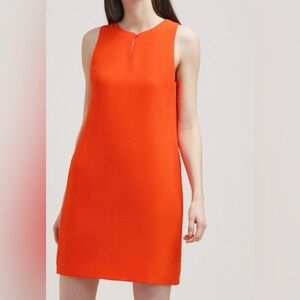 Ralph Lauren Modern Ora Orange Sleeveless Keyhole Shift Dress Size 12 NEW